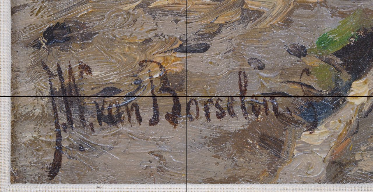 Jan Willem van Borselen signaturen Zomerlandschap met kudde en herder