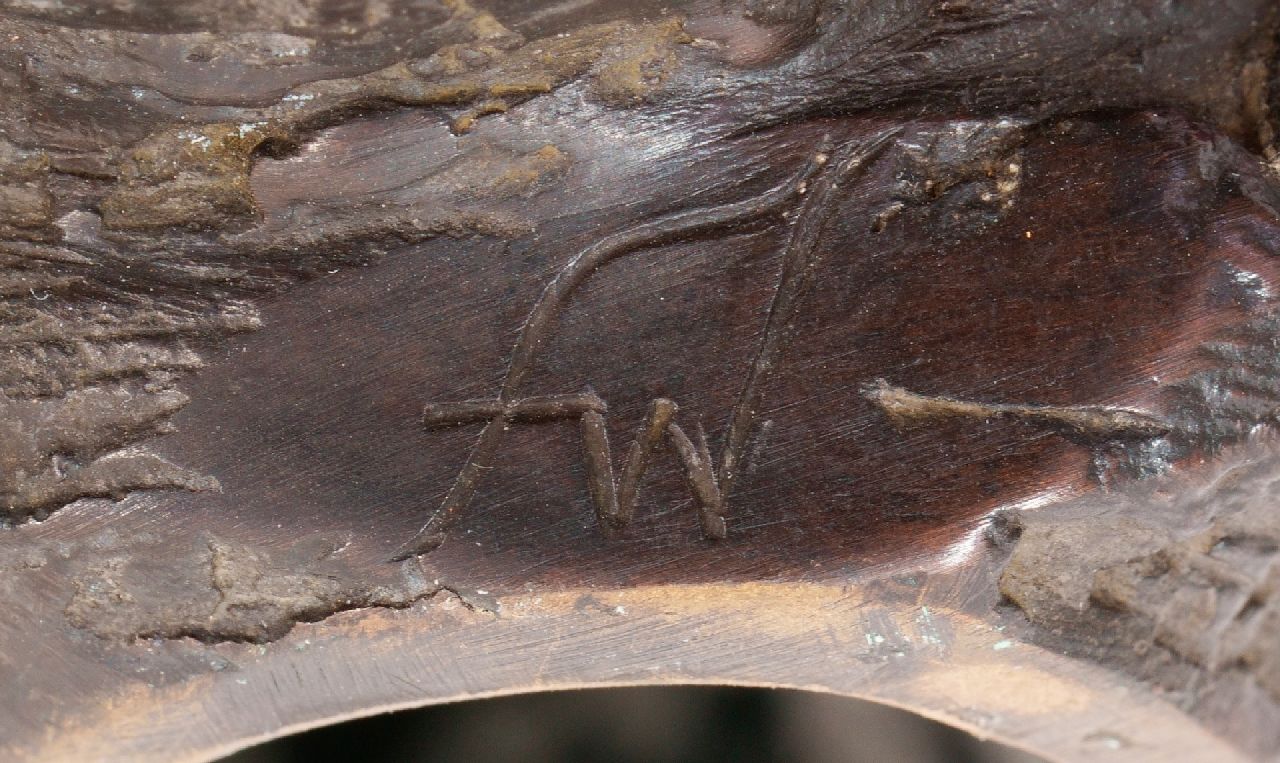 Onbekend signaturen Liggende dame met handspiegel