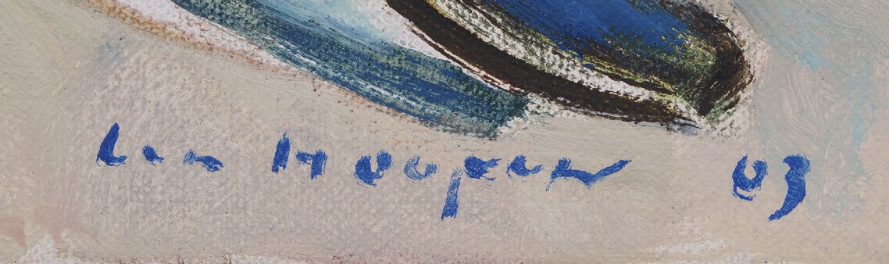 Paul Hugo Hoopen signaturen Stilleven met opengeslagen boek en mes (hortensia & bougainville)