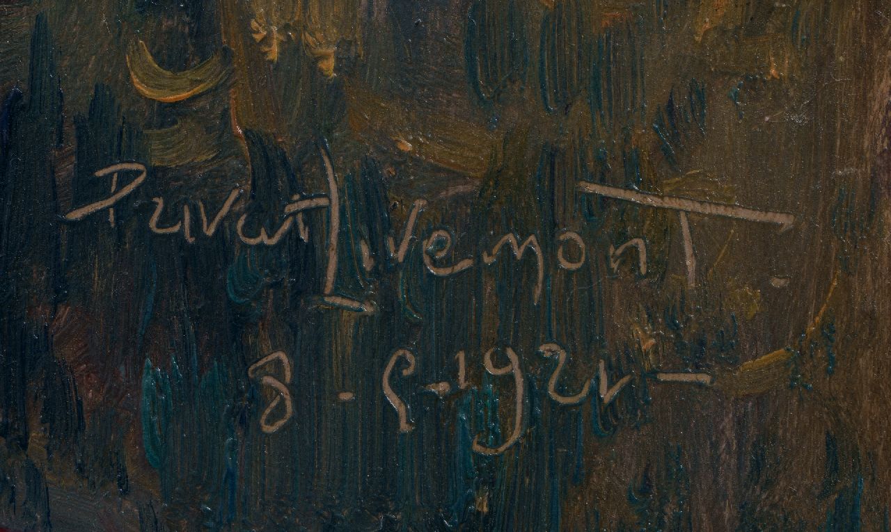 Privat Livemont signaturen Vrouw met roze hoed