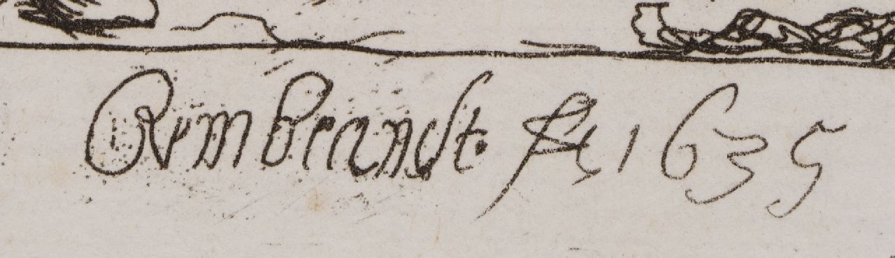 Rembrandt signaturen De pannenkoekenbakster