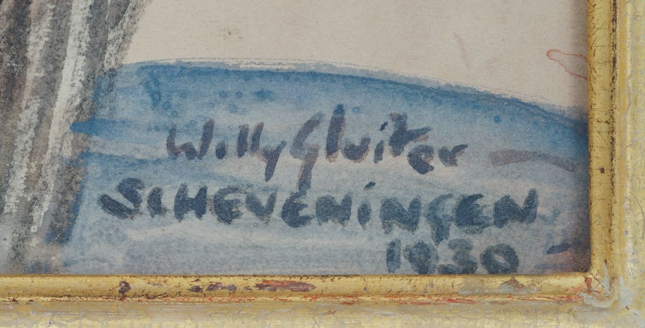 Willy Sluiter signaturen Met de cabriolet over de Scheveningse boulevard