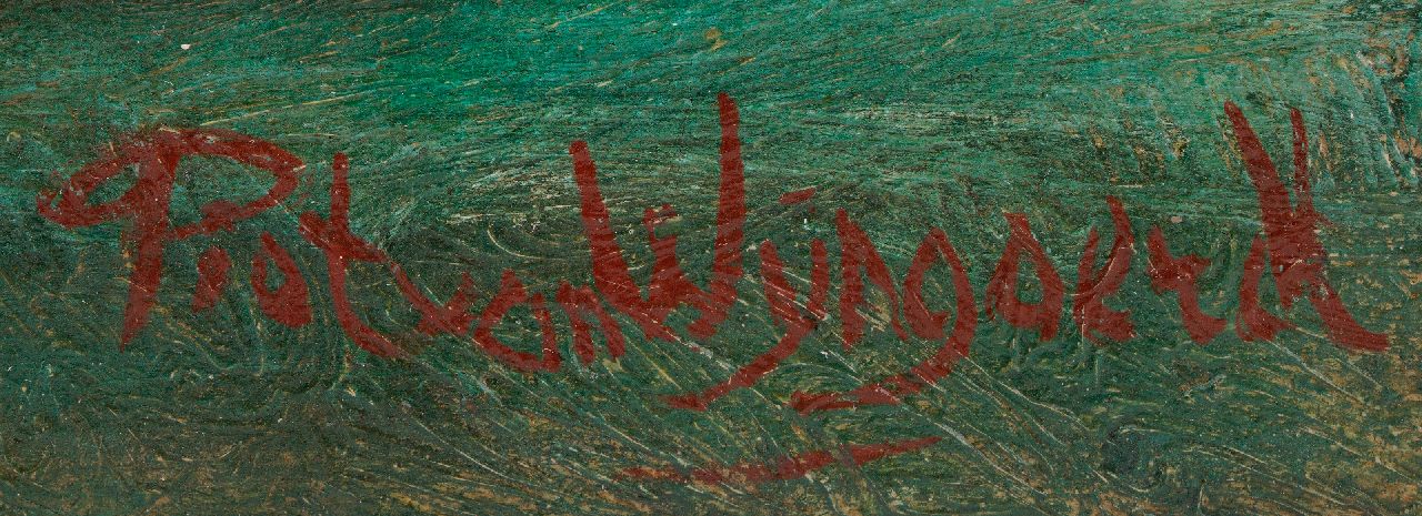 Piet van Wijngaerdt signaturen Lelietak in een vaas