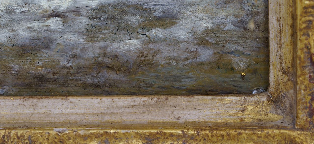Andreas Schelfhout signaturen Winterlandschap met houtsprokkelaars (pendant van Zomerlandschap)