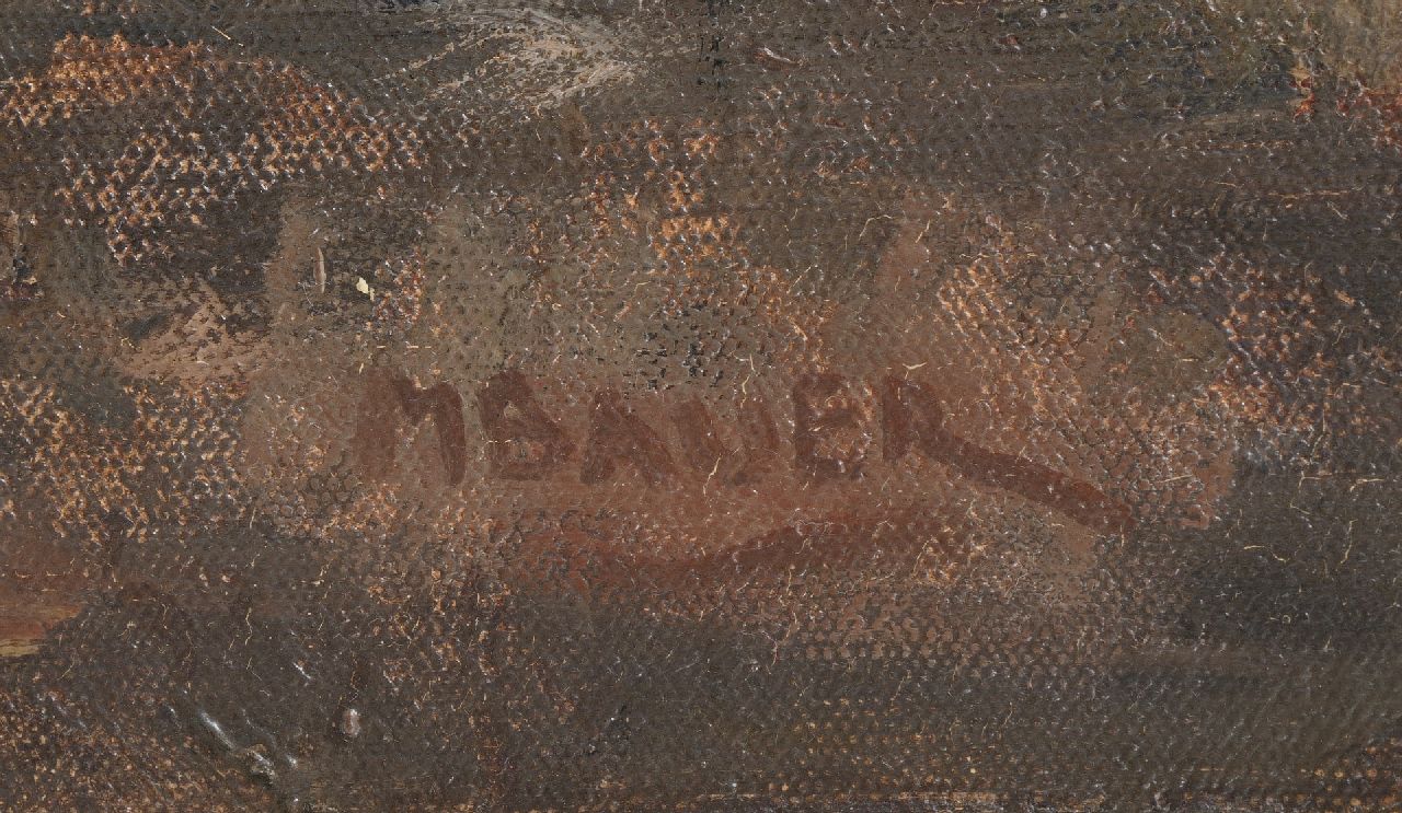 Marius Bauer signaturen De blinde bedelaar
