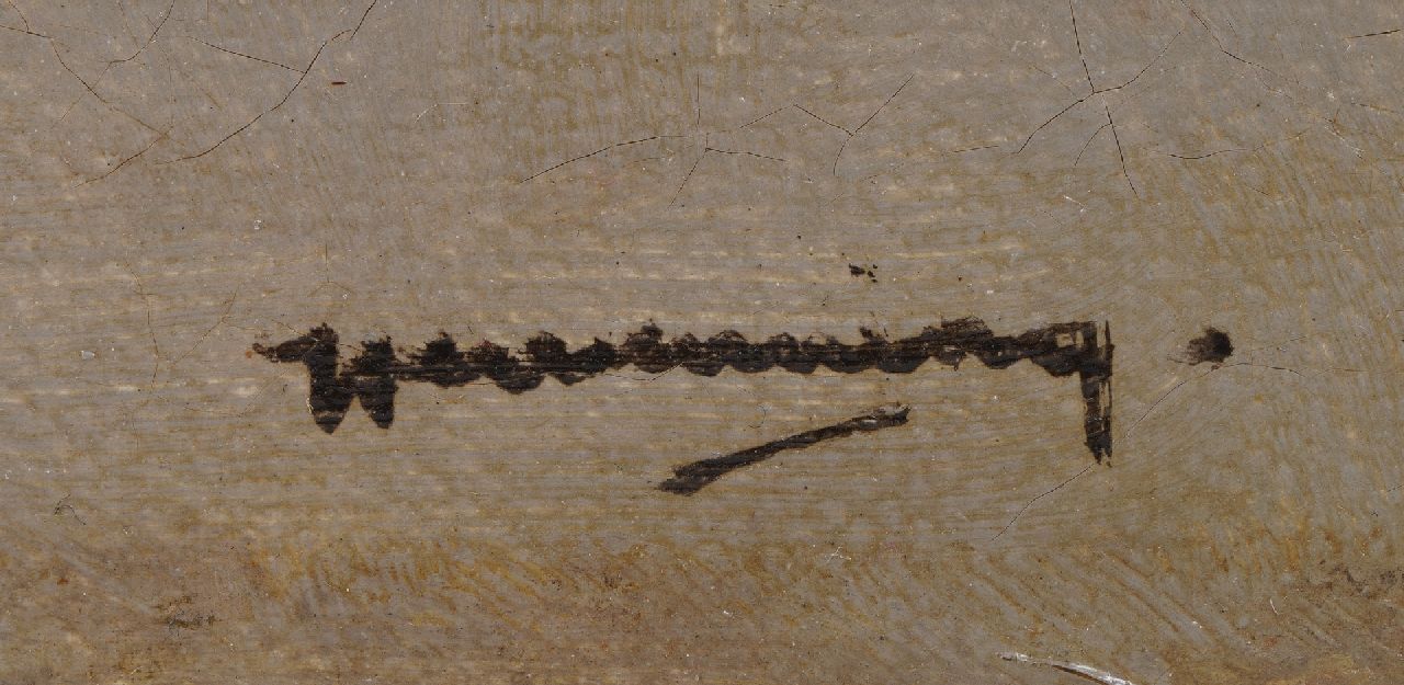 Ype Wenning signaturen Bedrijvigheid op een stadskade