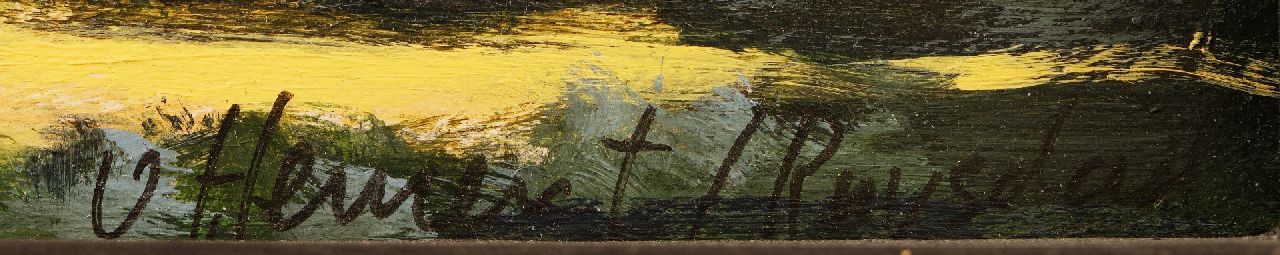 Evert van Hemert signaturen 'Haarlempje'; Evert van Hemert's Ruysdael