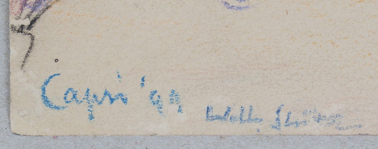 Willy Sluiter signaturen Strandje op Capri