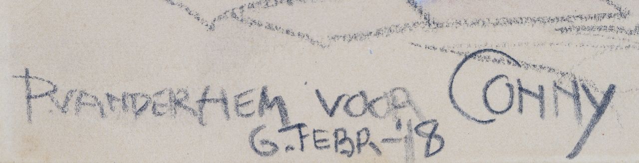 Piet van der Hem signaturen Piet van der Hem en Wilm Wouters op '(vrouwen)jacht' in Volendam
