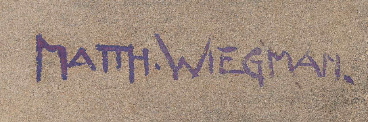 Matthieu Wiegman signaturen Stilleven met geranium, fruit en wijnfles