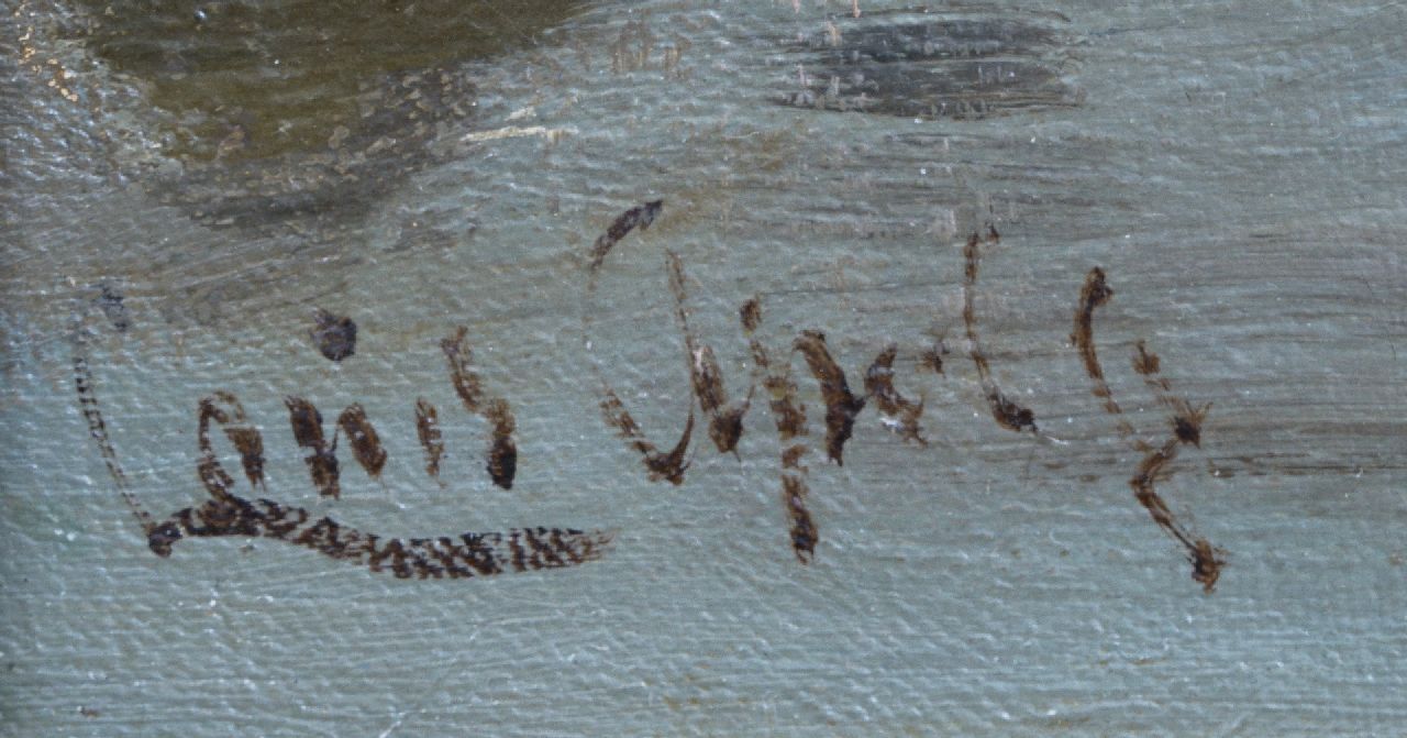 Louis Apol signaturen Molens in de winter
