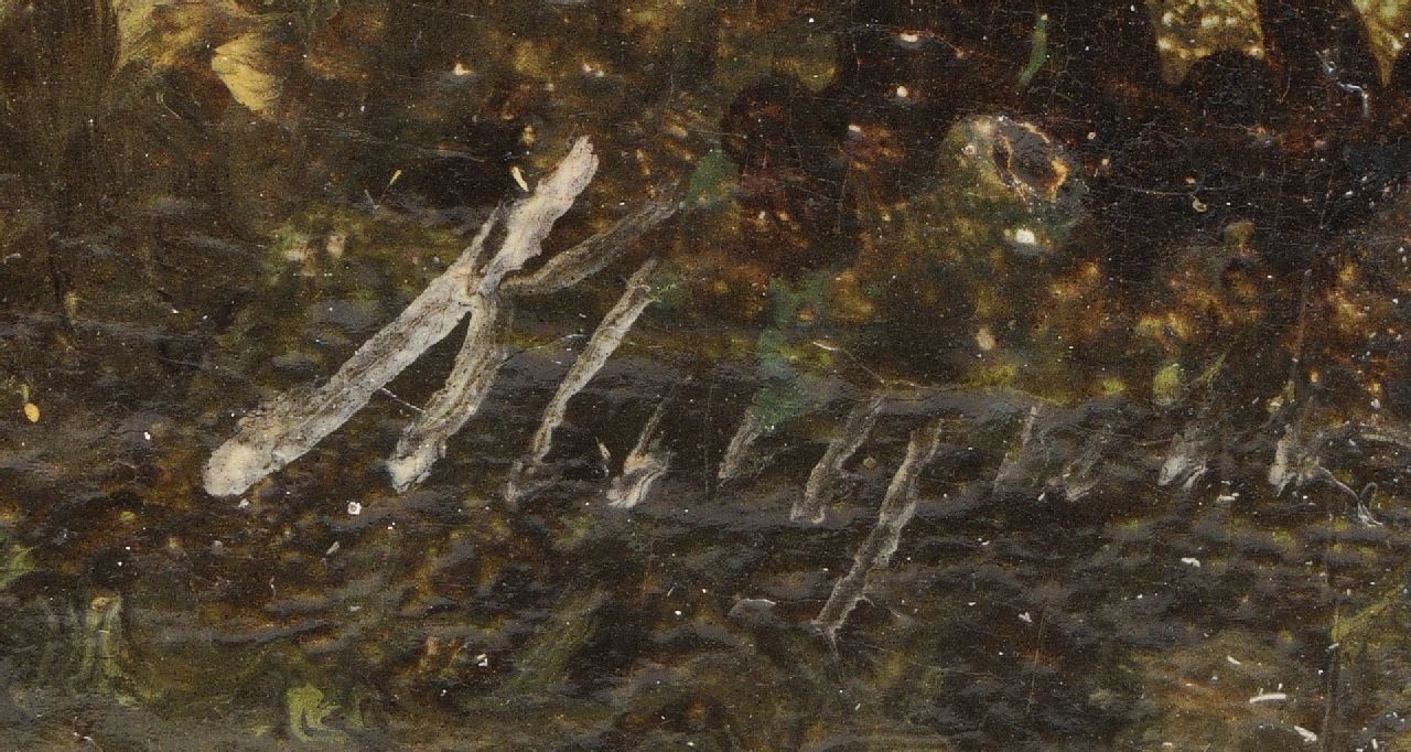 Pieter Kluyver signaturen Panoramisch zomerlandschap