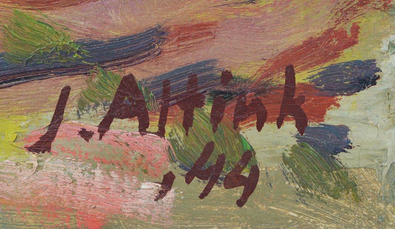 Jan Altink signaturen Drents zomerlandschap