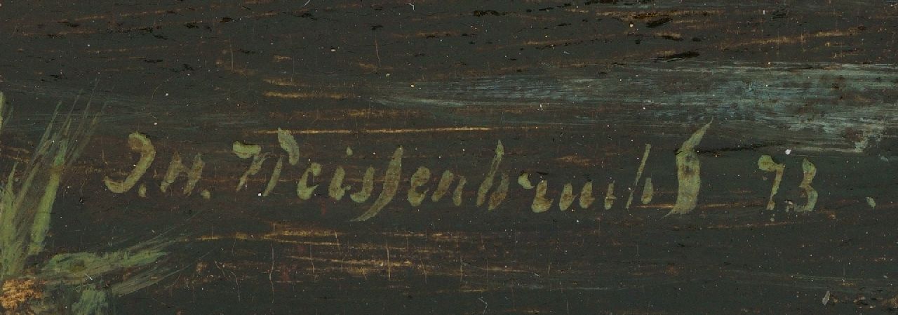 Jan Hendrik Weissenbruch signaturen Langs het bos
