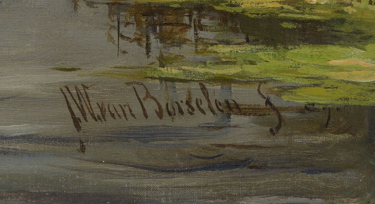 Jan Willem van Borselen signaturen Plasgezicht bij Nieuwkoop bij 'buiig weer'