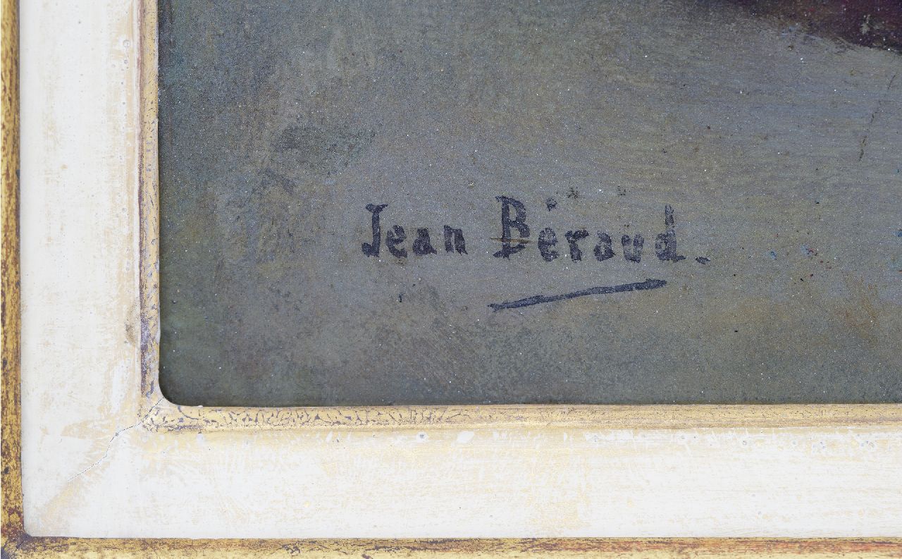 Jean Béraud signaturen Deux Élégantes