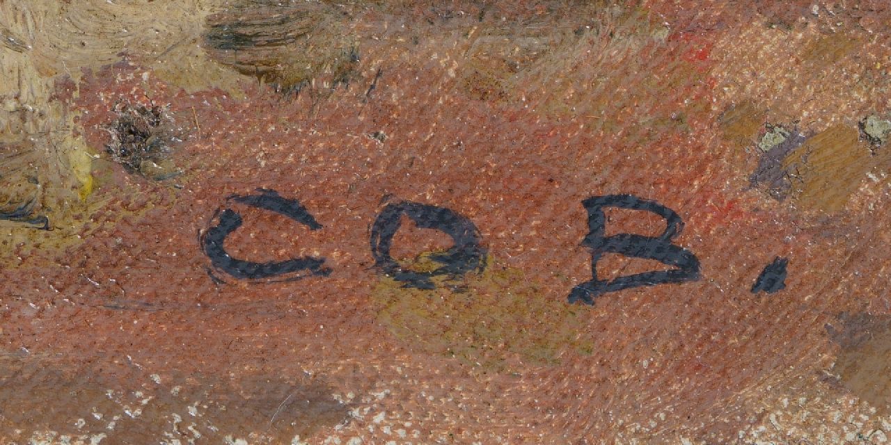 Co Breman signaturen Larens interieur met spinner - buiten een luministisch landschap