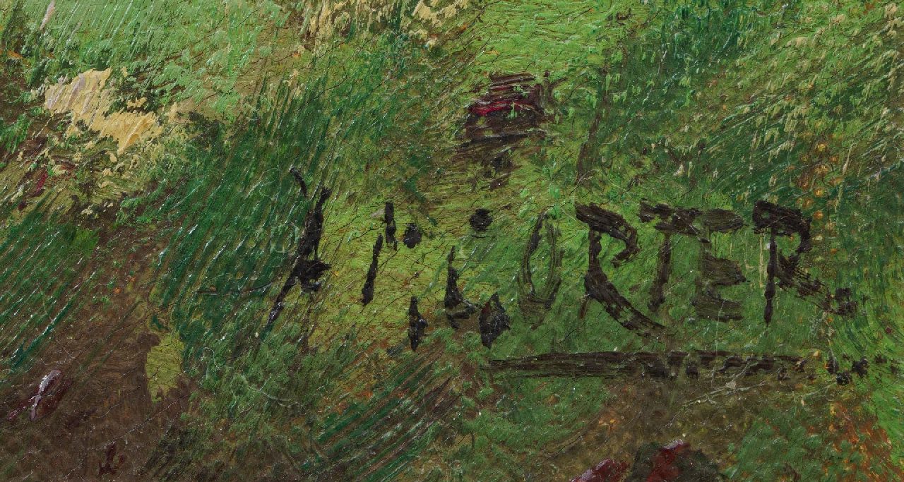 Arnold Gorter signaturen Gezicht op de Vordense Beek