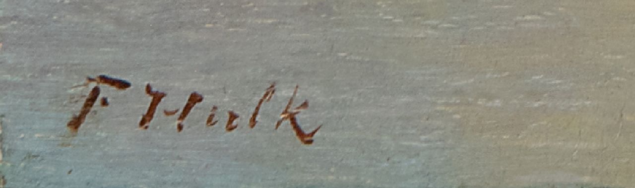 Johannes Frederik Hulk signaturen Gezicht op Antwerpen