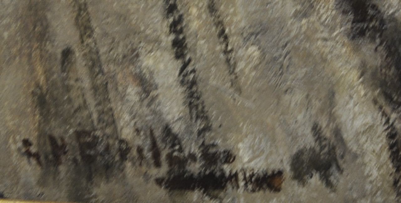 George Hendrik Breitner signaturen Gezicht op de Paleisstraat/Singelbrug te Amsterdam