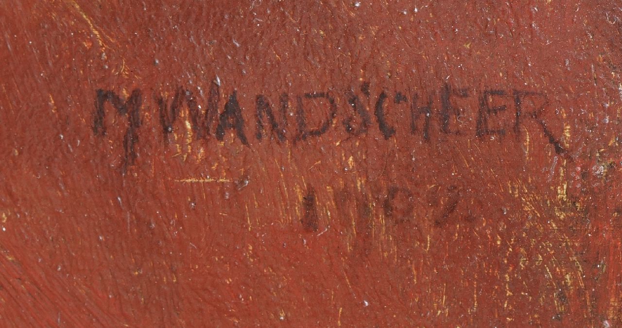 Marie Wandscheer signaturen Portret van Lucia W. Thueré