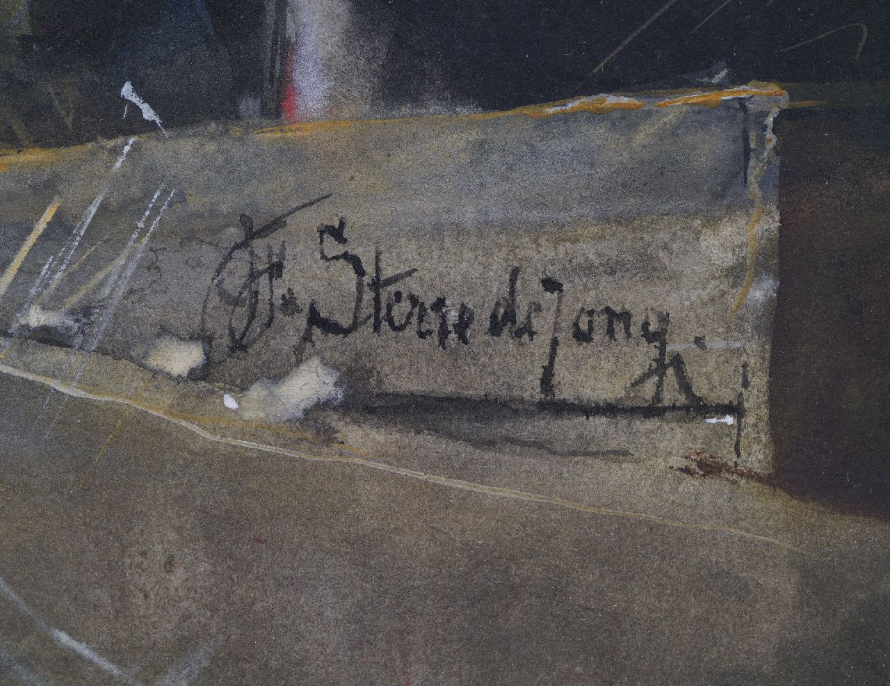 Jacobus Frederik Sterre de Jong signaturen Geitje voeren