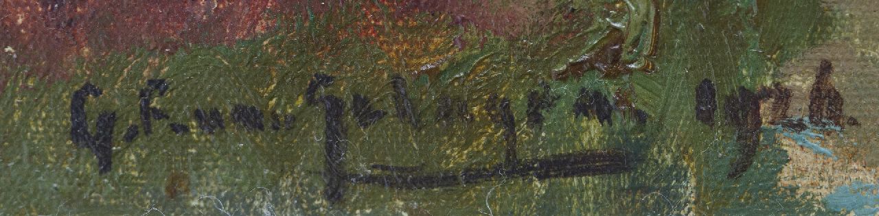 Gerbrand Frederik van Schagen signaturen Slootje in Giethoorn