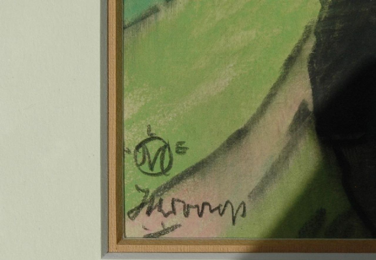 Jan Toorop signaturen Miek Janssen mediterend in Domburg