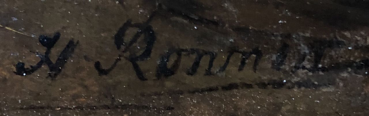 Henriette Ronner-Knip signaturen Een brutale gast