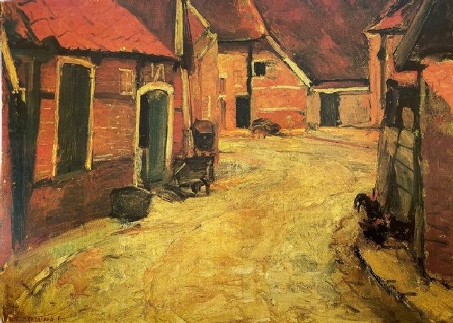 Piet Mondriaan | Op de Lappenbrink, Winterswijk, olieverf op doek op board, 33,5 x 45,0 cm, gesigneerd l.o.