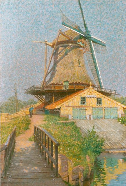 Co Breman | Houtzaagmolen, olieverf op doek, 54,0 x 37,1 cm, gesigneerd l.o. en gedateerd Juni 1905