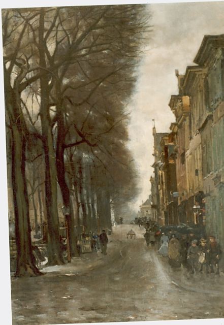 Floris Arntzenius | De Brouwersgracht te Den Haag, olieverf op doek, 68,0 x 53,0 cm, gesigneerd r.o.