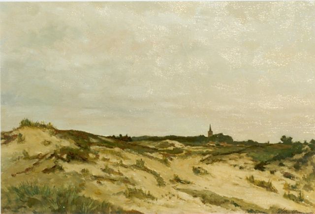 Oppenoorth W.J.  | Gezicht op Ede, olieverf op doek 40,4 x 60,0 cm, gesigneerd r.o.