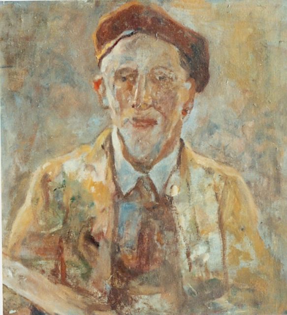 Adriaan de la Rivière | Zelfportret, olieverf op doek, 42,0 x 40,2 cm
