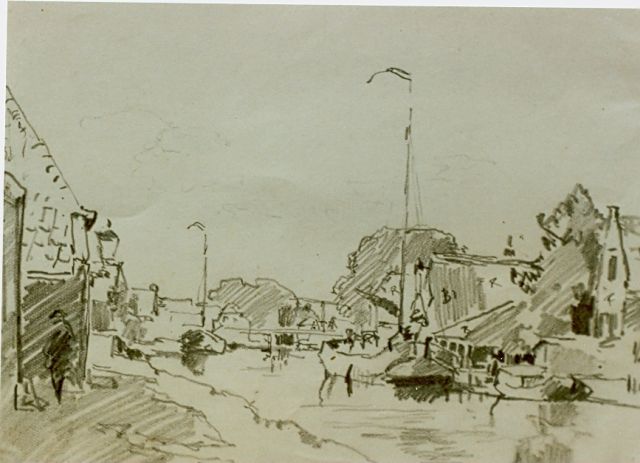Cornelis Vreedenburgh | Vaart, potlood op papier, 11,5 x 20,5 cm