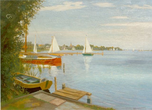 Dirk Smorenberg | Plasgezicht, olieverf op doek, 50,0 x 70,3 cm, gesigneerd r.o.