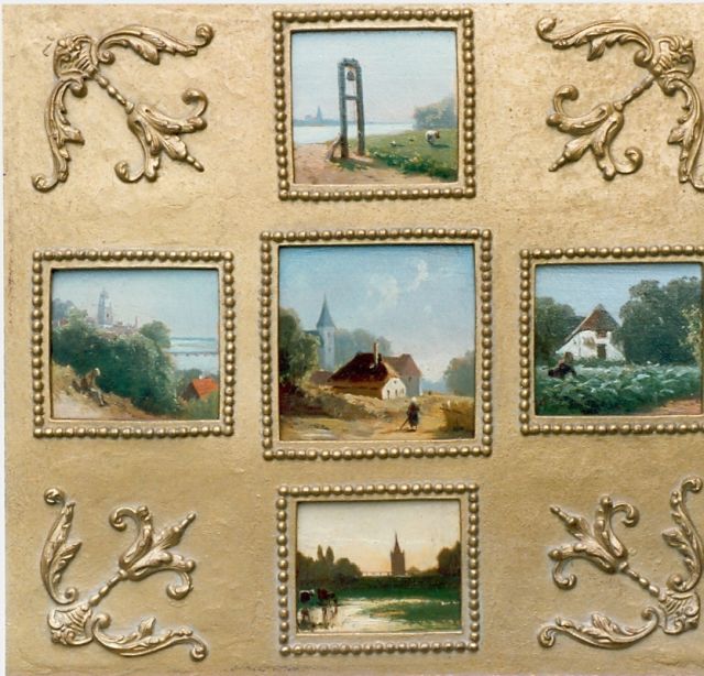 Jacobus Nicolaas Tjarda van Starckenborgh Stachouwer | Gezicht op dorpen in Neder-Betuwe, onbekend, gedateerd 1878