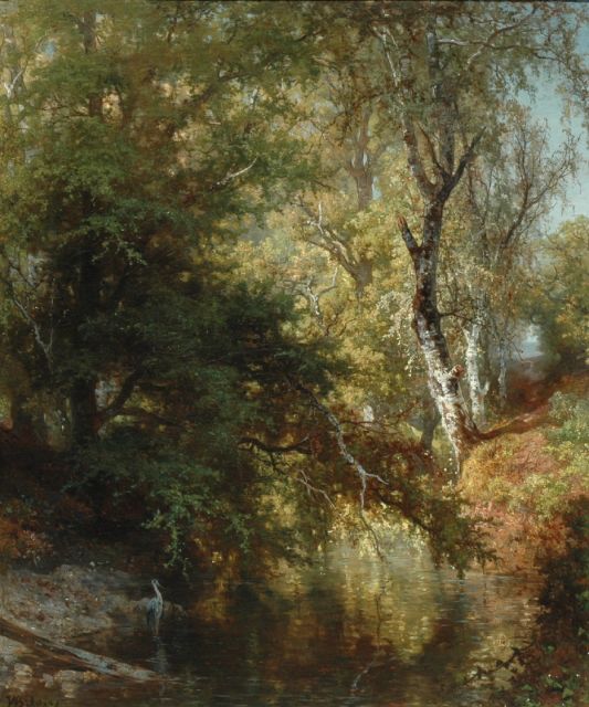 Johannes Warnardus Bilders | Renkumse beek, olieverf op doek, 96,0 x 80,0 cm, gesigneerd l.o.
