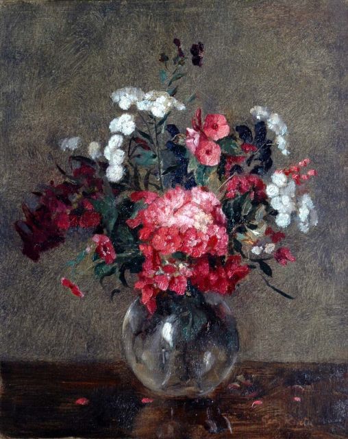Georg Rueter | Zomerfloxen, olieverf op doek, 39,7 x 31,9 cm, gesigneerd r.o.
