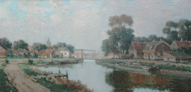Gerard Delfgaauw | Bij Loenen, olieverf op doek, 40,5 x 80,5 cm, gesigneerd r.o. en te dateren 1940