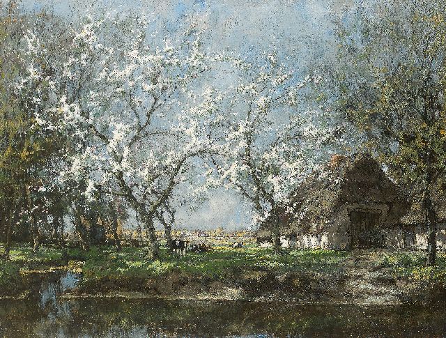 Arnold Gorter | Voorjaar, olieverf op doek, 75,5 x 99,8 cm, gesigneerd r.o.