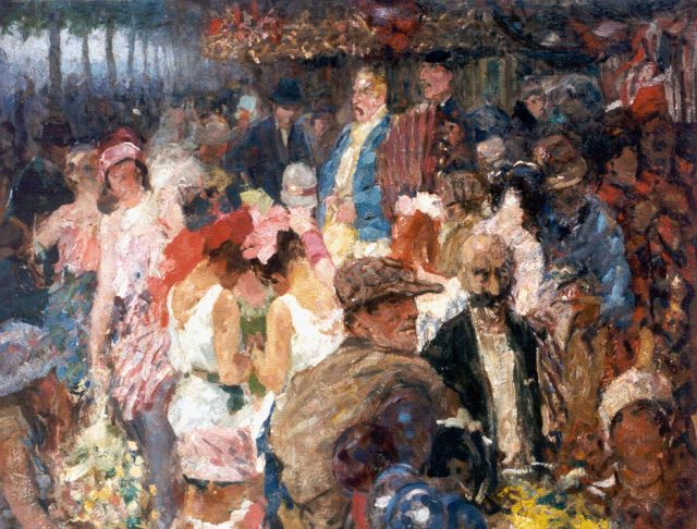 Willem Vaarzon Morel | Kermis, olieverf op doek, 54,5 x 68,0 cm, gesigneerd r.o.