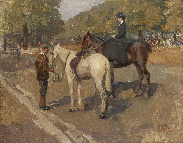 Isaac Israels | Een rit in Hyde Park, Londen, olieverf op doek, 70,2 x 89,2 cm, gesigneerd r.o.