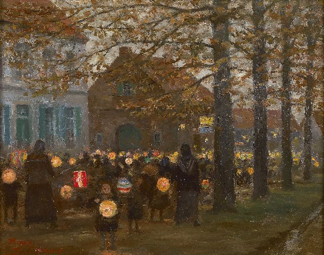 Rolf Dieter Meyer-Wiegand | Sint-Maarten, olieverf op paneel, 15,9 x 20,0 cm, gesigneerd l.o.