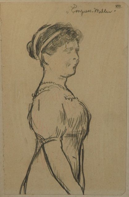 Willy Sluiter | Empress-Miller, potlood op papier, 19,6 x 12,3 cm