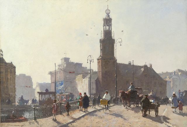 Cornelis Vreedenburgh | De Munt, Amsterdam, olieverf op doek, 47,8 x 70,0 cm, gesigneerd l.o. en gedateerd 1926