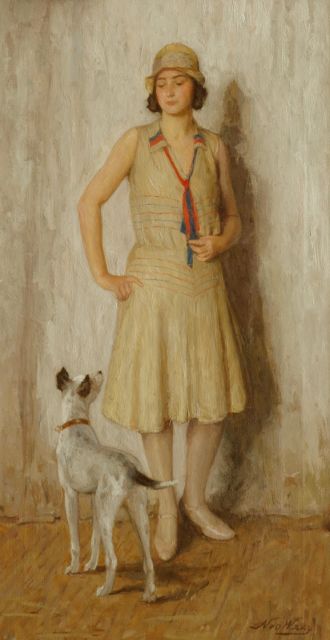Nicolaas van der Waay | Samen uit, olieverf op doek, 70,0 x 36,8 cm, gesigneerd r.o.