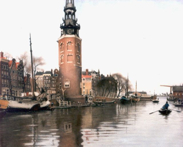Willem Witsen | Uitzicht op de Oude Schans vanuit Breitners atelier, aquarel op papier, 57,0 x 67,0 cm, gesigneerd r.o.