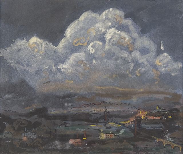 Harm Kamerlingh Onnes | 'Ik droomde dit', aquarel op papier, 20,0 x 24,2 cm, gesigneerd r.o. met monogram en verso gedateerd Juni '68