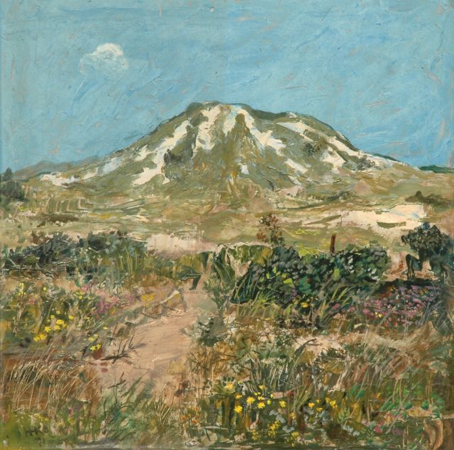 Harm Kamerlingh Onnes | Duinlandschap op Terschelling, olieverf op board, 39,0 x 39,8 cm, gesigneerd l.o. met monogram en gedateerd '71